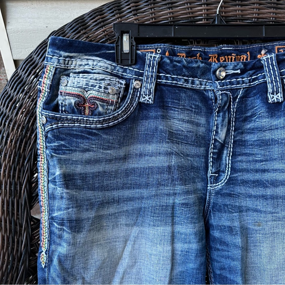 Rock Revival Nuri Easy Stretch Capri Jean 34x25 - Picture 7 of 14